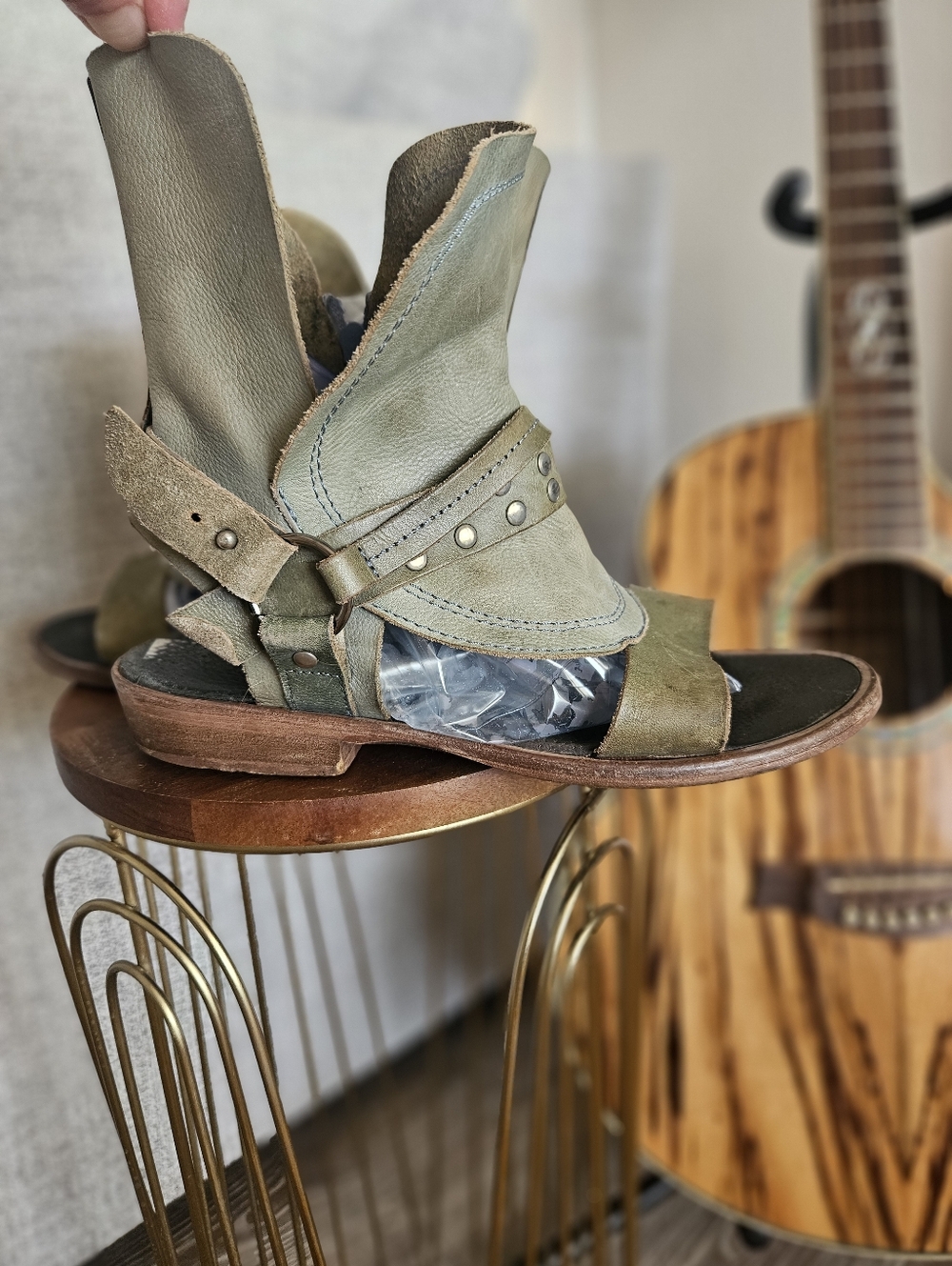 Free People Leather Boot Sandals
